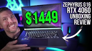 Asus Zephyrus G16 (RTX 4060) Unboxing, Review, Benchmarks, 5+ Games, Display Test, See Inside!