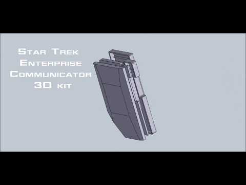 Star Trek prop Enterprise Communicator kit