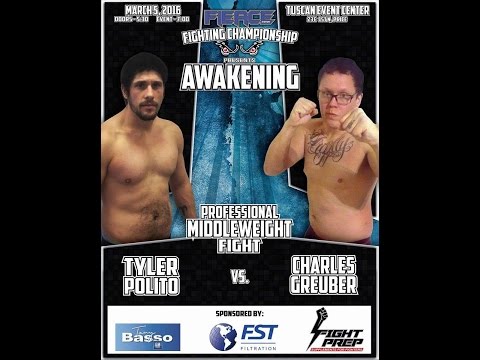 Cage Fighting Videos - Tyler Polito vs Charles Grueber - FFC Awakening