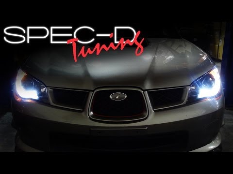 SPECDTUNING INSTALLATION VIDEO: 2006-2007 SUBARU IMPREZA PROJECTOR HEADLIGHTS