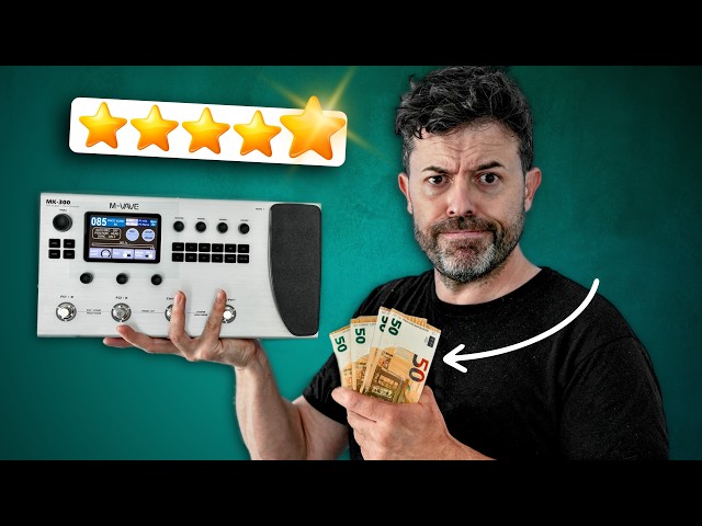 Vídeo relacionado con M-VAVE MK-300 Modelador de bajo y guitarra AMP y procesador de efectos con más de 320 efectos, 160 preajustes, Looper, máquina de ritmos, batería USB/BT 10H para grabación en directo/grabación