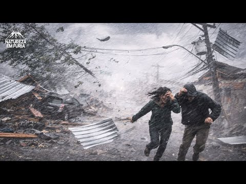 IMAGEM IMPRESSIONANTE no RS: MICROEXPLOSÃO causa CAOS em Restinga Sêca!