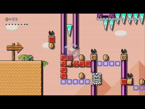 20 Sec on/off Desert Run by Marc1 - Super Mario Maker 2 - No Commentary 1bu