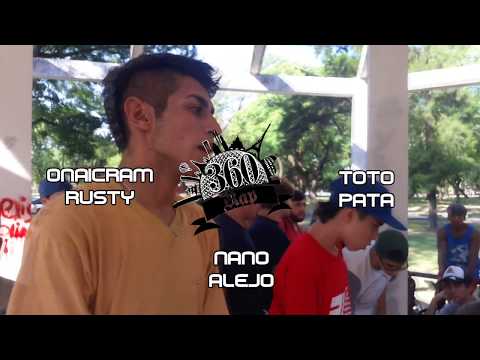 ONAICRAM RUSTY vs TOTO PATA vs NANO ALEJO - OCTAVOS - RAP360 (TERCERA EDICIÓN)