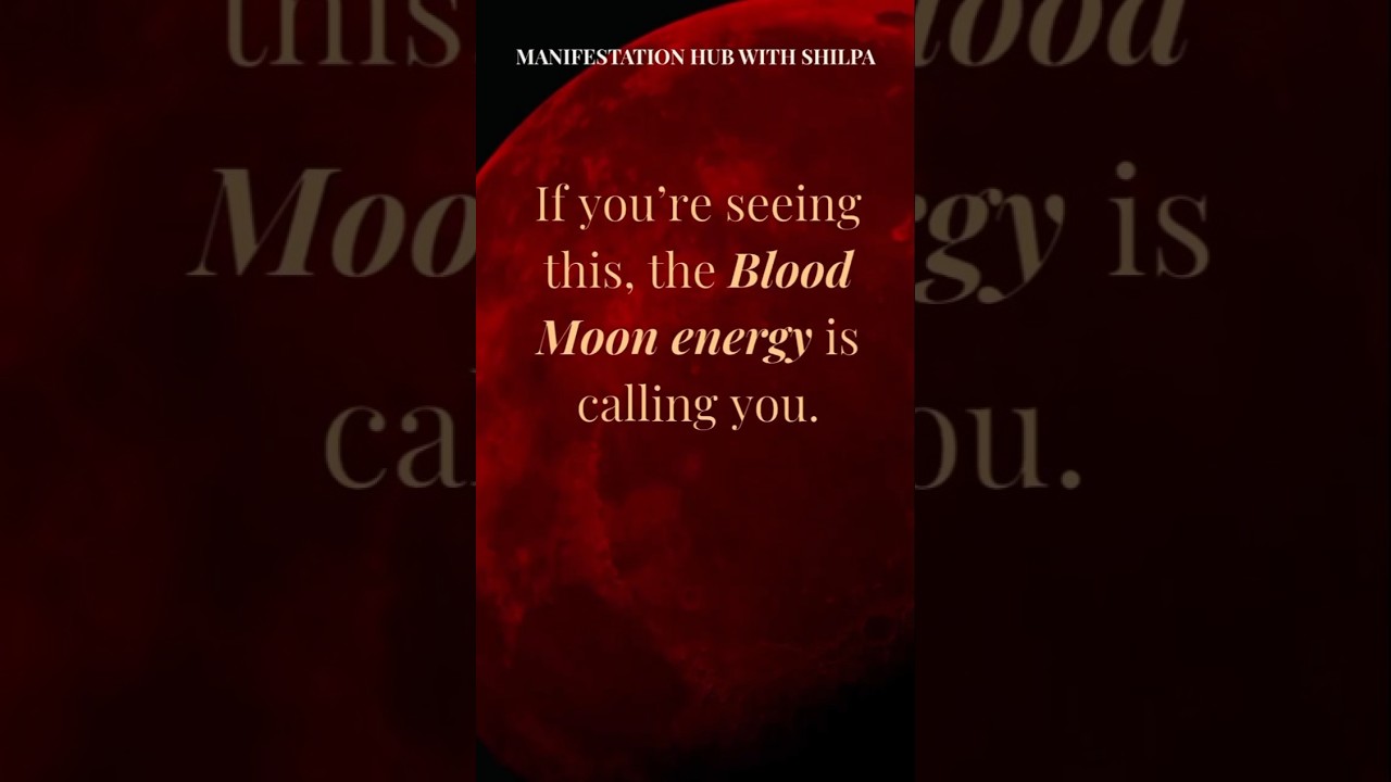 Claim your power under this Blood Moon. #bloodmoon