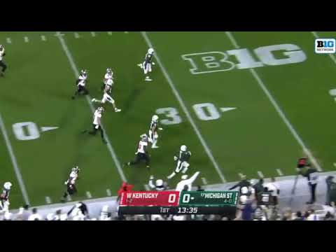 Michigan State's |Jayden Reed's Punt Return vs Western Kentucky|