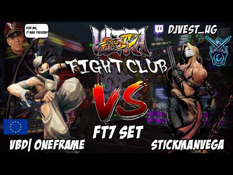 USF4 Fight Club Exhibition Series - VBD| OneFrame VS StickManVega FT7 Set (EU Set)