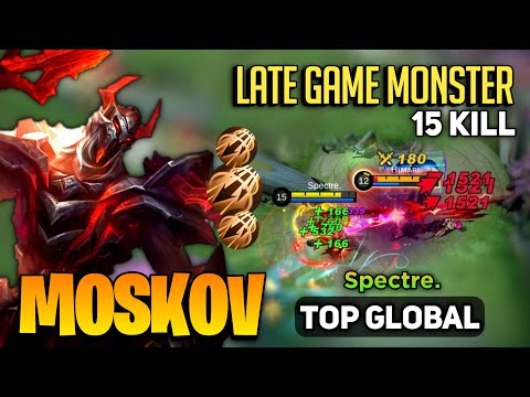 GOLDLANE MOSKOV Late Game Monster [ Top Global Moskov Best Build ] By Spectre. - Mobile Legends