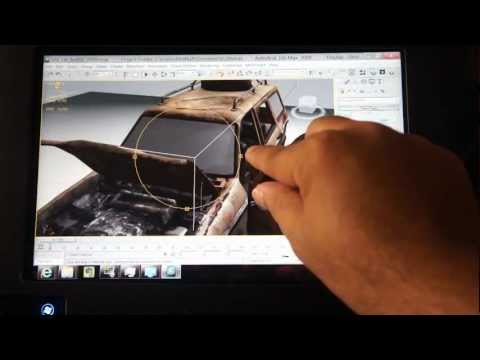 Acer Iconia W500 running 3Ds Max 2009 on Windows 8 CP