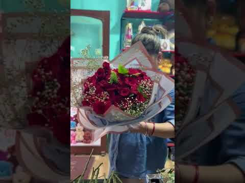 Beautiful Red Rose Bouquet | chocolate & money bouquet |  #shorts #short #ytshorts #magharagiftshop