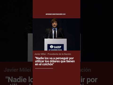 "Nadie los va a perseguir por utilizar los dólares que tienen en el colchón"