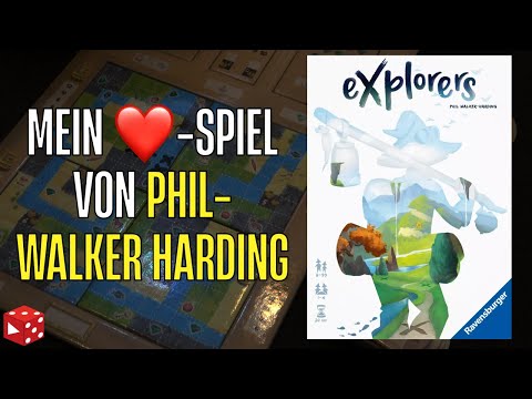 Explorers - Mein ❤️-Spiel von Phil-Walker Harding-  Mix aus Kartograph, Ganz schön clever & Nochmal