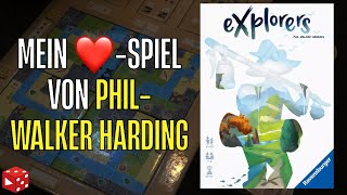 Explorers - Mein ❤️-Spiel von Phil-Walker Harding-  Mix aus Kartograph, Ganz schön clever & Nochmal