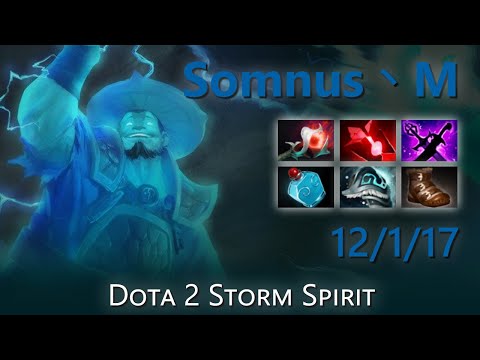 "Somnus丶M" 12/1/17 | Dota 2 Storm Spirit highlights