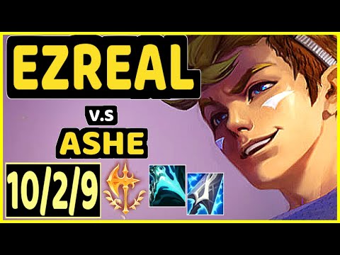 CROWNSHOT (EZREAL) vs ASHE - 10/2/9 KDA BOTTOM ADC GAMEPLAY - EUW Ranked GRANDMASTER