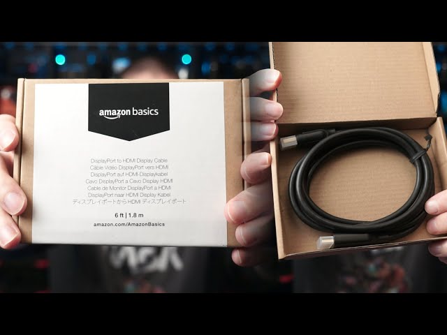 Vídeo relacionado con AmazonBasics Cable Adaptador DisplayPort a DisplayPort, 0.9 m, Negro
