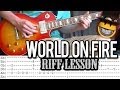 Slash - 'World On Fire' Guitar Lesson (WITH TAB ...