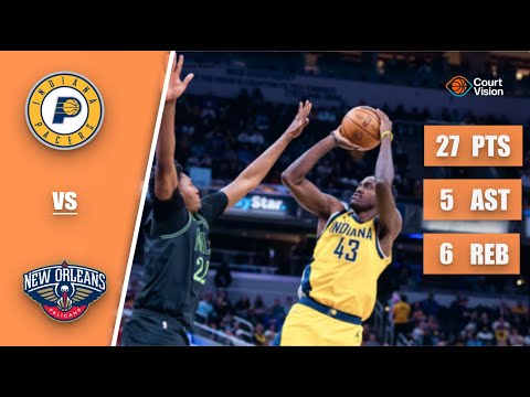 Pascal Siakam - 27 Points, 5 Assists, 6 Rebounds vs Pelicans - 2025-26 Regular Season