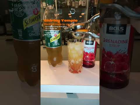Mocktail for in-between #shirleytemple #mocktail #mocktailrecipes #drink #bartender