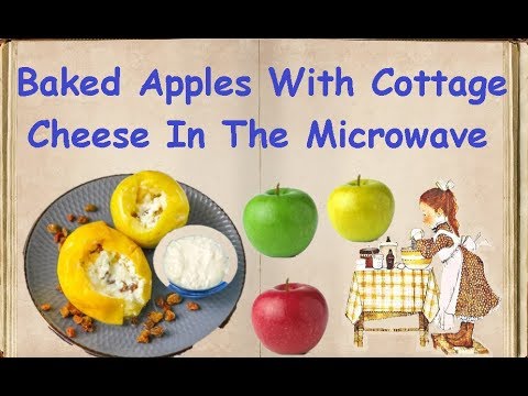 Baked Apples With Cottage Cheese In The Microwave / Book of recipes / Bon Appetit