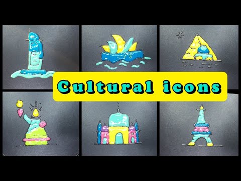 Cultural icons Pancake Art- Burj Al Arab, Pyramid, Opera House, Taj Mahal, Eiffel, Statue of Liberty