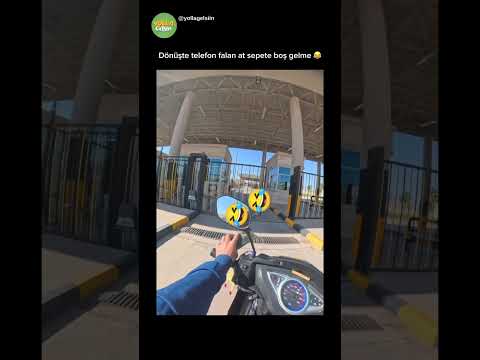 Suriye’ye sipariş götüren motokurye 😂