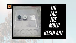 Resin Pouring Tic-Tac-Toe Mold | Colorshift Micas | Chrome Powder | Resin Art | | Resin Molds