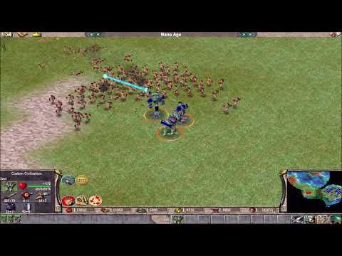Empire Earth Unit Battle Robot vs Rock Thrower