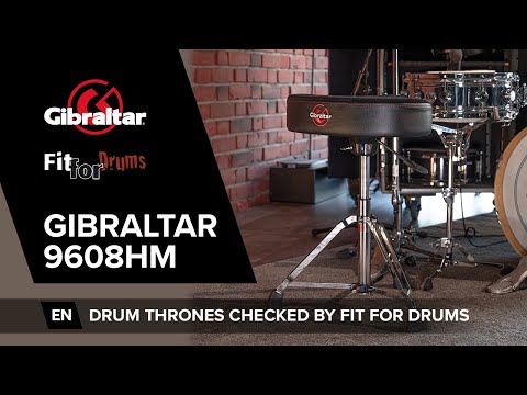 Gibraltar 9608HM Drum Throne Hydraulic 16" (Chrome/Black) - Drum Throne image 2