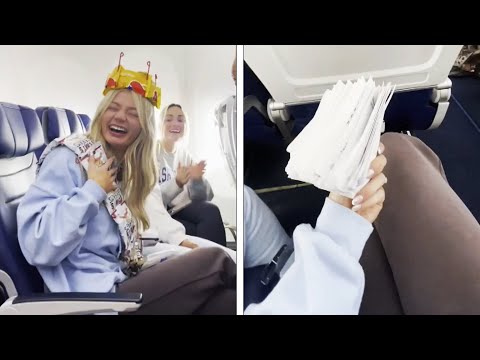 Passengers Give Bride-To-Be Advice Written On Napkins