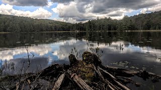 preview picture of video 'Stewart & Indian Lakes Trail Hiking, Shaker Mountain Wild Forest, Adirondack Mountains, New York'