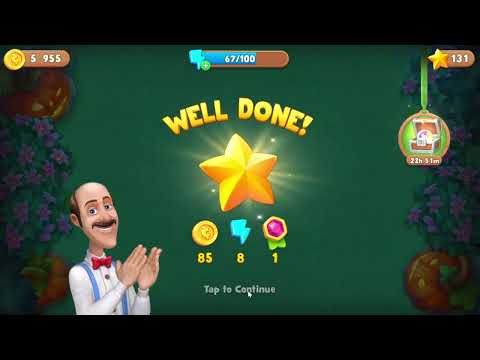 Gardenscapes 1705 Level - 27 moves - NO BooSTERS