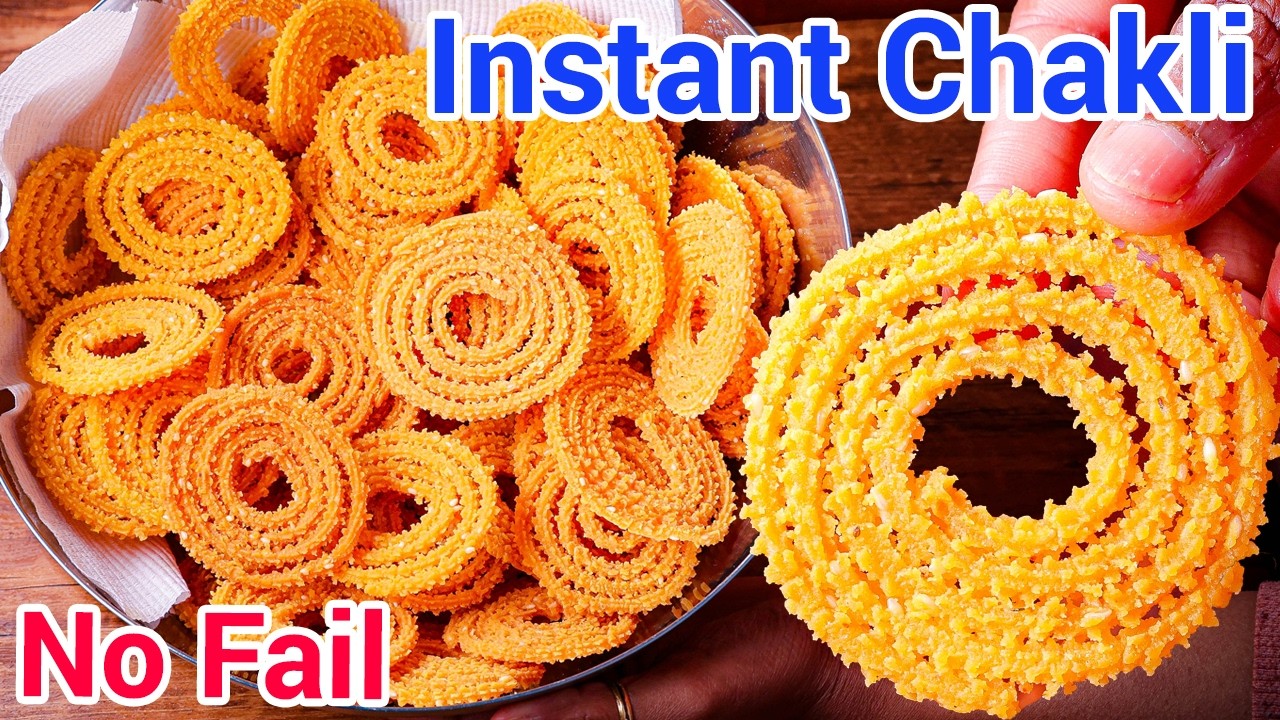 20 Minute Instant Chakli | Crispy Chakkuli Without Any Fuss - Crispy Murukku - Secret Tips & Tricks