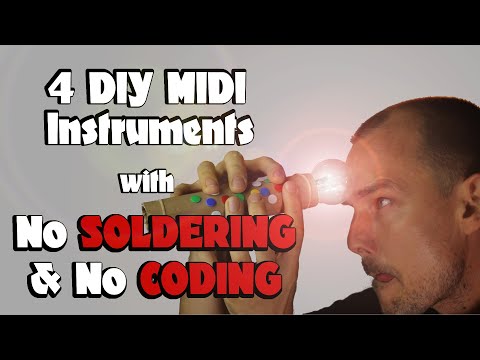 DIY MIDI controllers without soldering or coding. KontinuumLAB Instrument Kit, Total beginner mode: