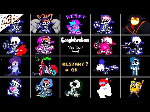 Top 20 Game Over Screens in Friday Night Funkin'