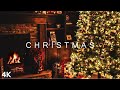 CHRISTMAS in 4K | 2 Hours | Cozy Holiday Vibes Ambience Soothing Piano Music Winter