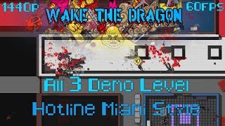 "Wake The Dragon" -All 3 Demo Levels -Hotline Miami Style -Download Link [1440P/60FPS]