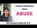 Dictionary Series | Word 6 - ABUSE | Abuse meaning in Tamil | Learn English Easily in 2021