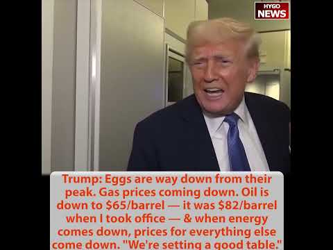 Trump: Eggs Down 35%, Oil at $65; Alien Enemies Act 'This Is a Time of War'; Judge Rehire Order 'Absolutely Ridiculous'