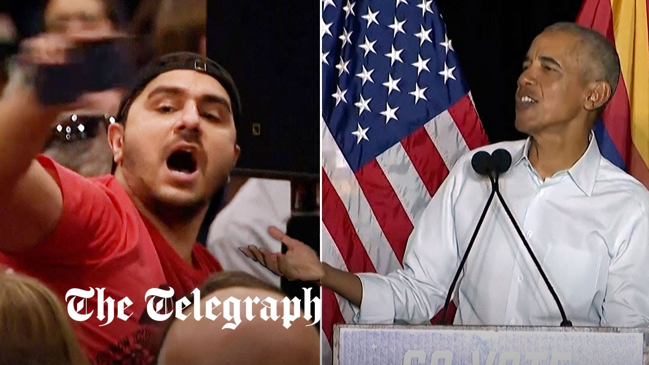 Watch: Obama heckled during speech in Arizona - Vimarsana News