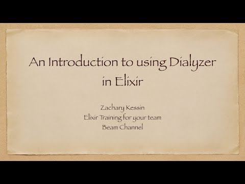 An easy introduction to using Dialyzer with Elixir