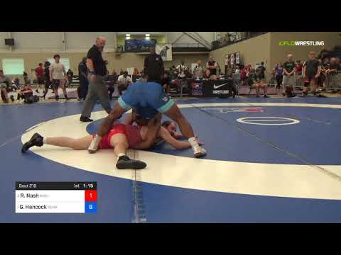 2018 UWW Cadet And U23 Nationals/U23 Greco-Roman 97 RR Rnd 2 - Roy Nash (NMU-) Vs. G Angelo Hancoc