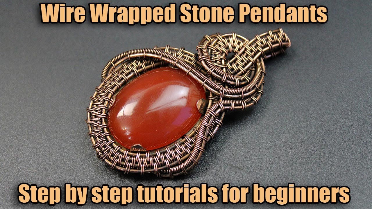 Wire wrapping pendant step by step tutorial PDF for beginners