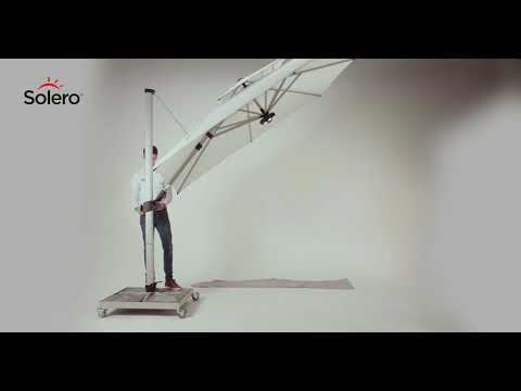Solero® Fratello Pro – schwenkbarer Ampelschirm – 3x3m