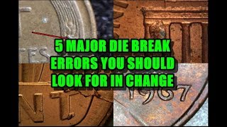 TOP 5 Major Die Break Error Coins You Should Look For In Change!