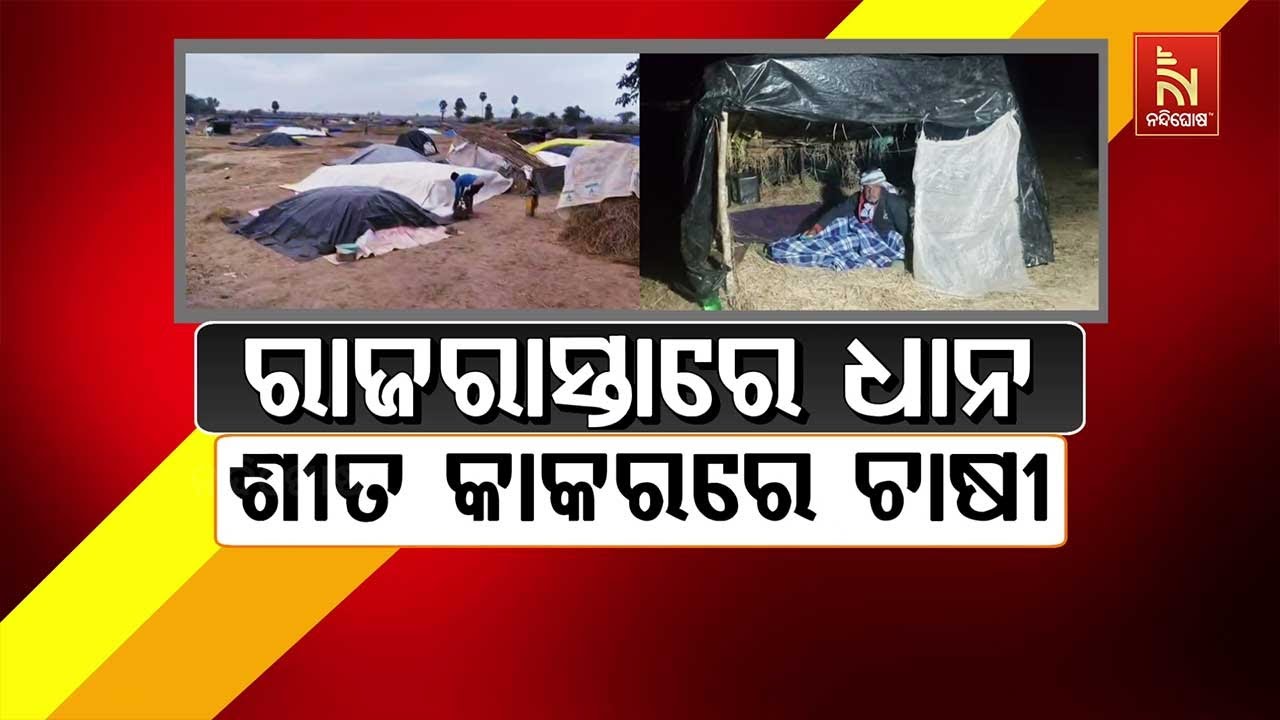 🔴Live | ରାଜରାସ୍ତାରେ ଧାନ : ଶୀତ କାକରରେ ଚାଷୀ