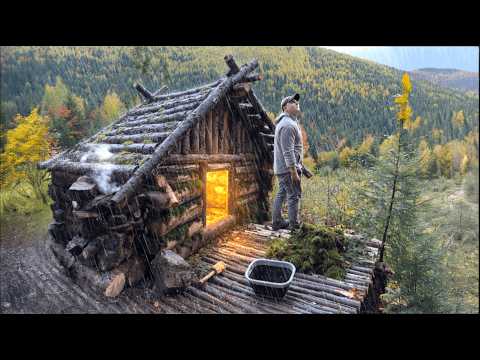 Mountain Terrace Build — Cabin, Fireplace & Autumn Storms