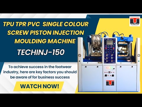 TPU TPR PVC Single Colour Screw Piston Injection Moulding Machine - Model TECHINJ150