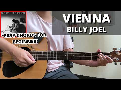 Vienna - Billy Joel (Guitar Tutorial) No Capo! Easy Chords For Beginner!