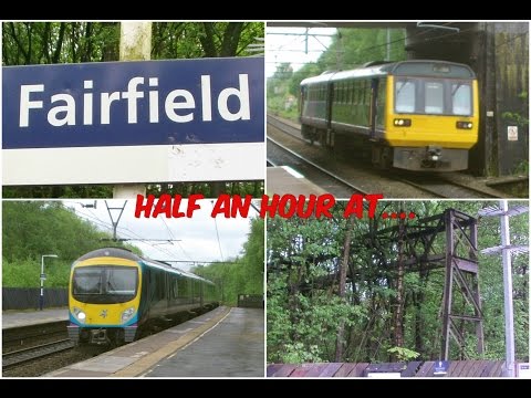 Half an Hour at (232) - Fairfield Station 16.5.2017 - Class 142 185 323 Droylsden Manchester